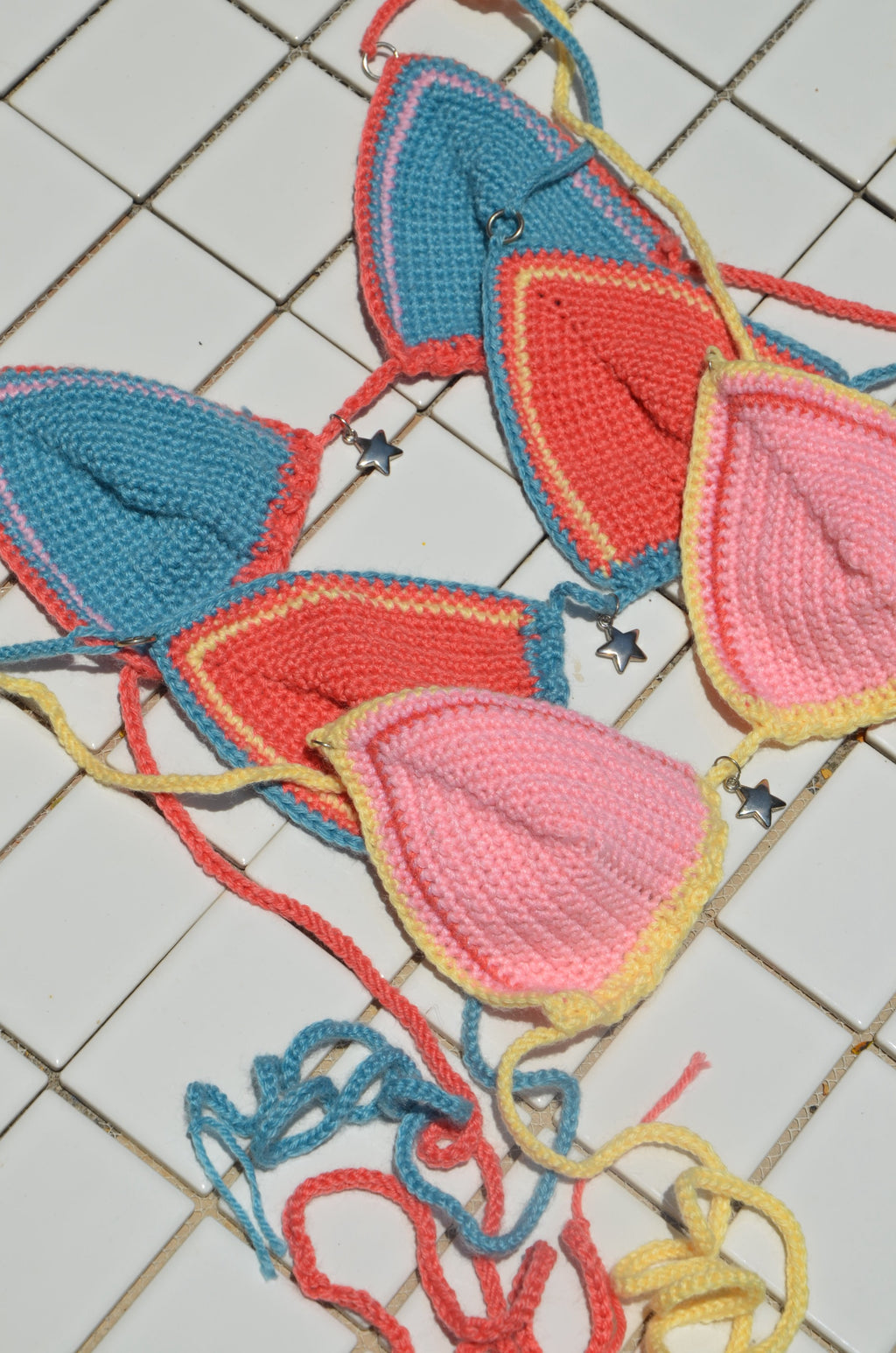 Crochet Bikini Top - Blue