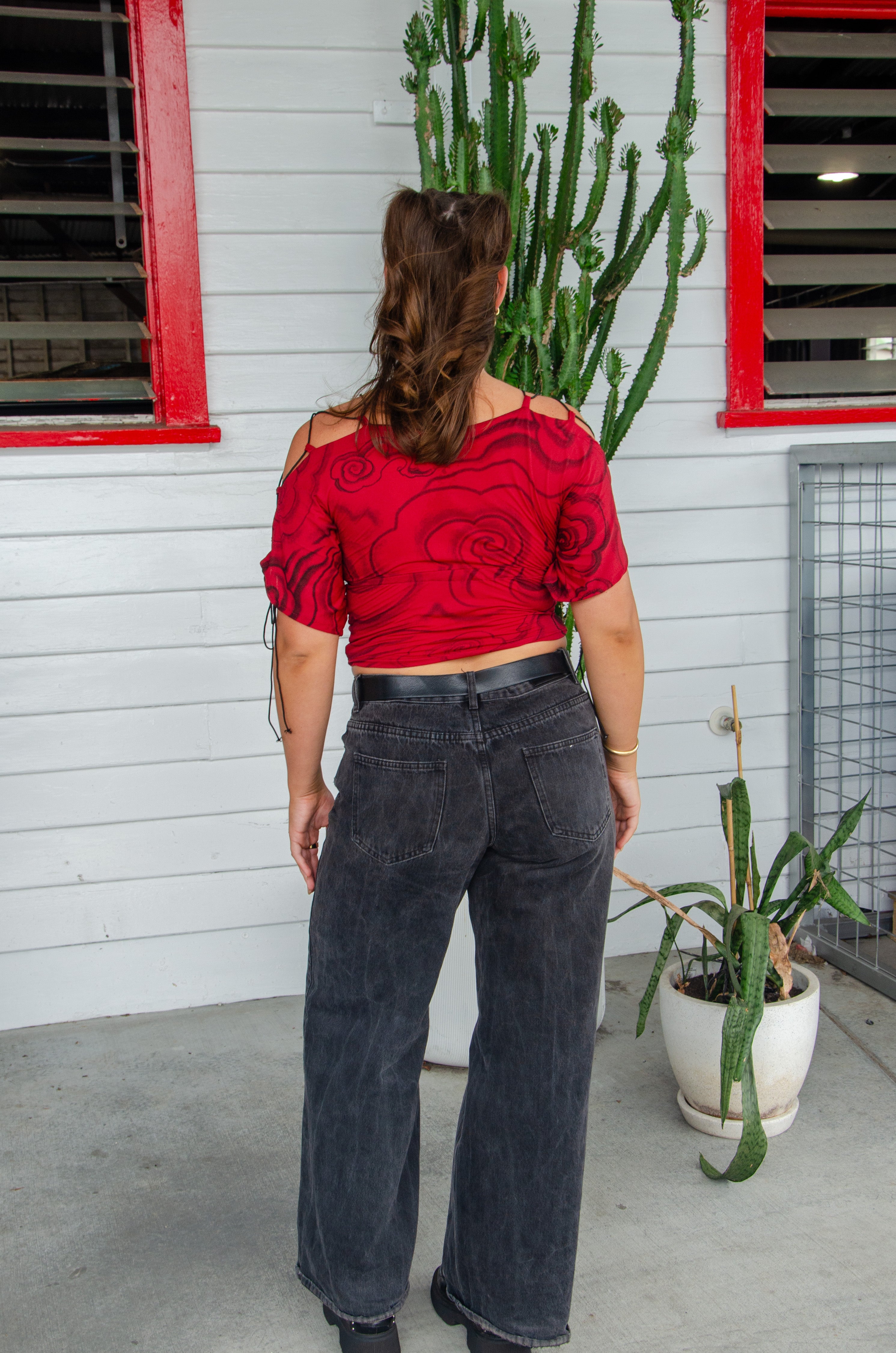 MARLBOROSE CROSS TOP