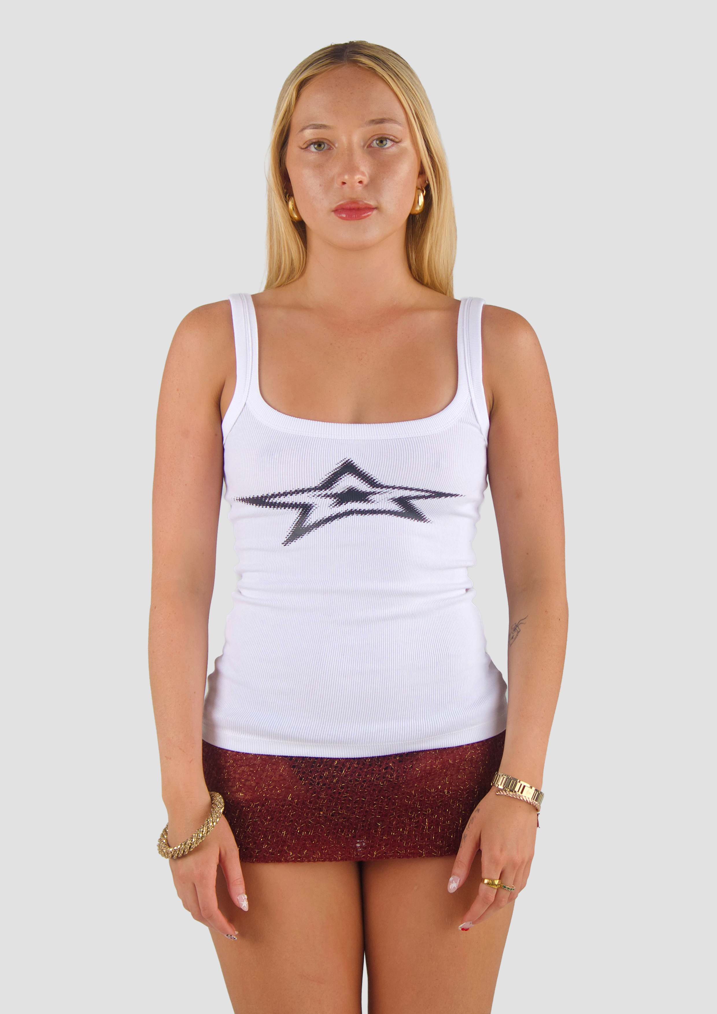 STAR RIBBED TANK