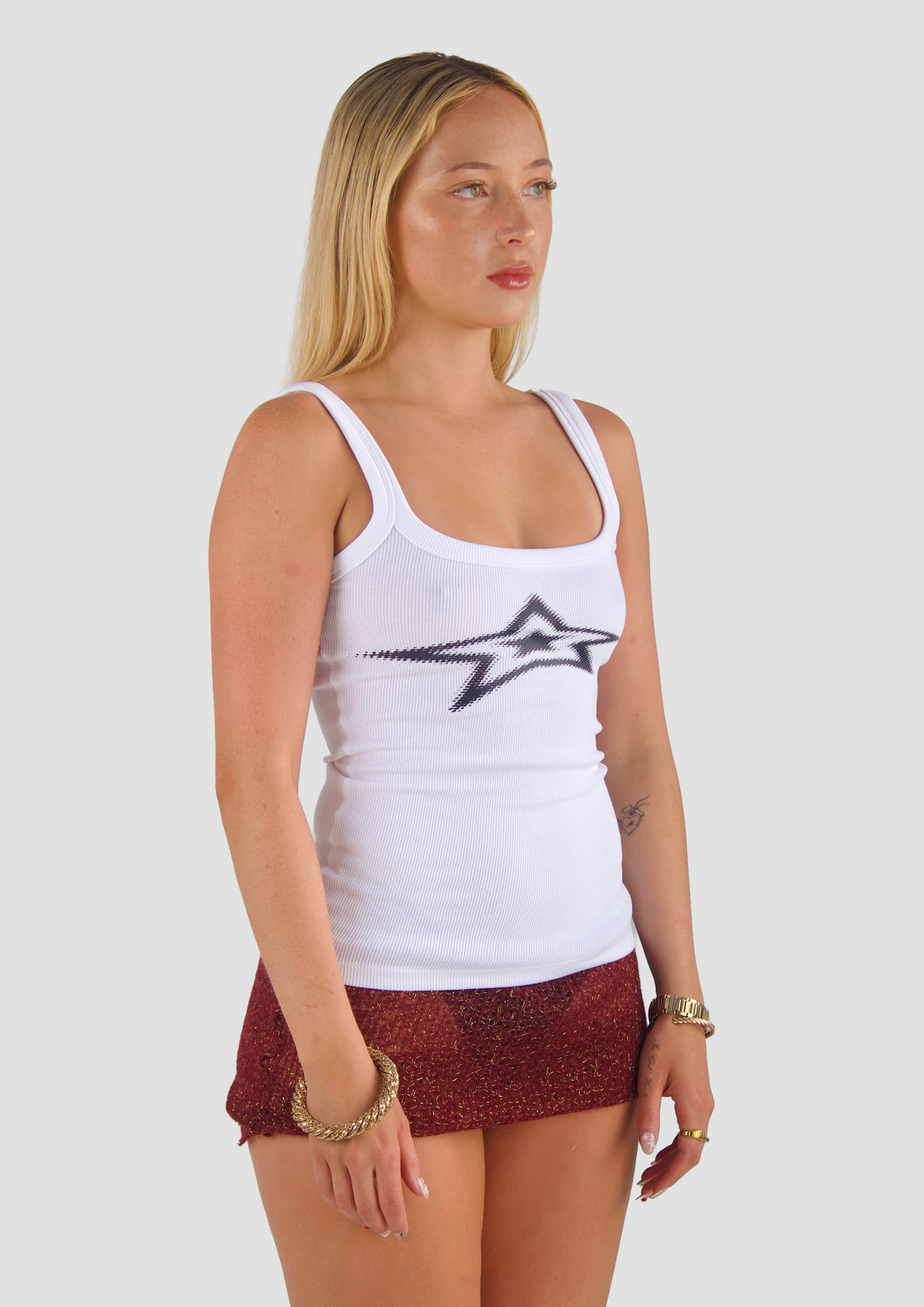 STAR RIBBED TANK