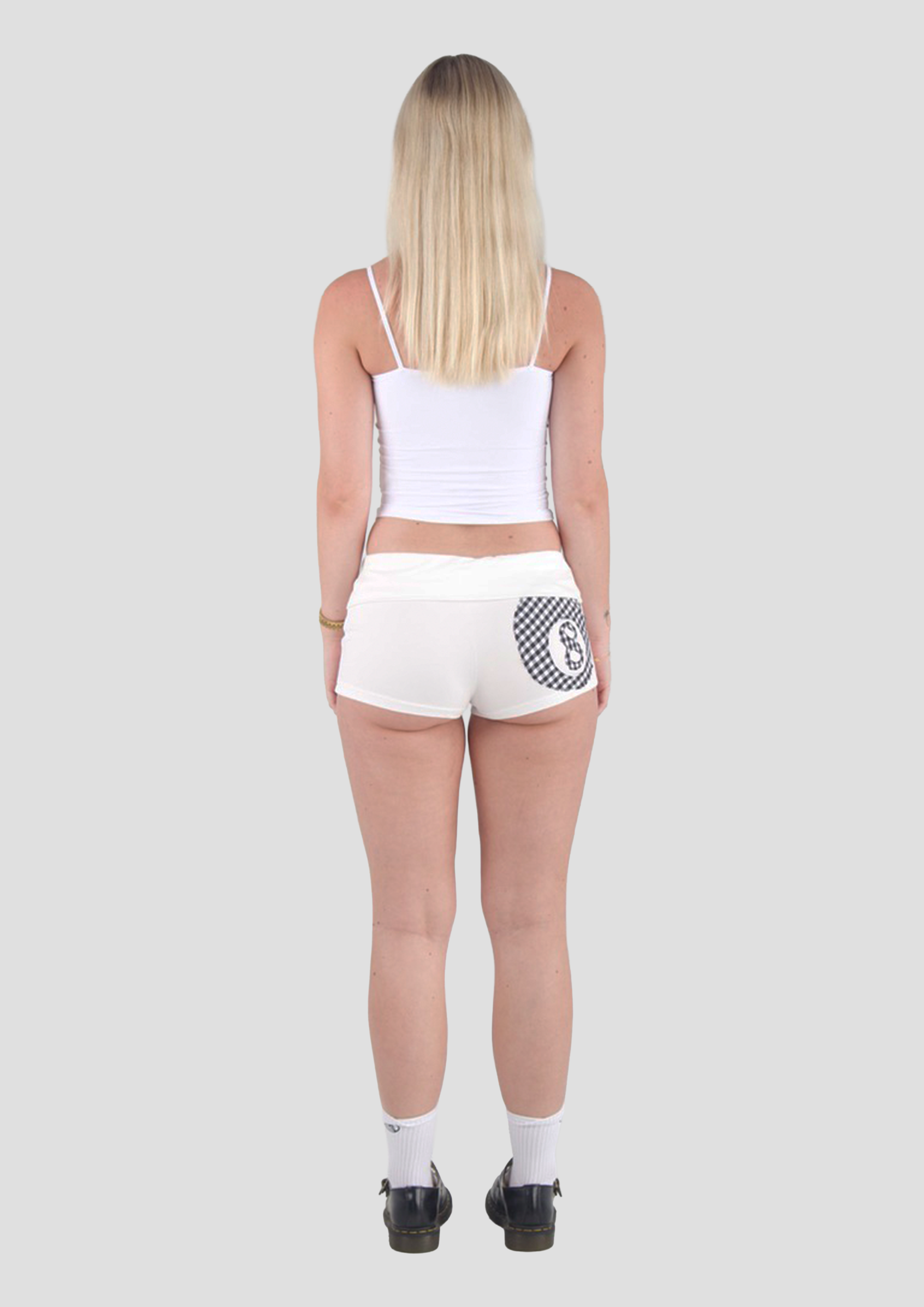 8-BALL MICRO SHORTS - White