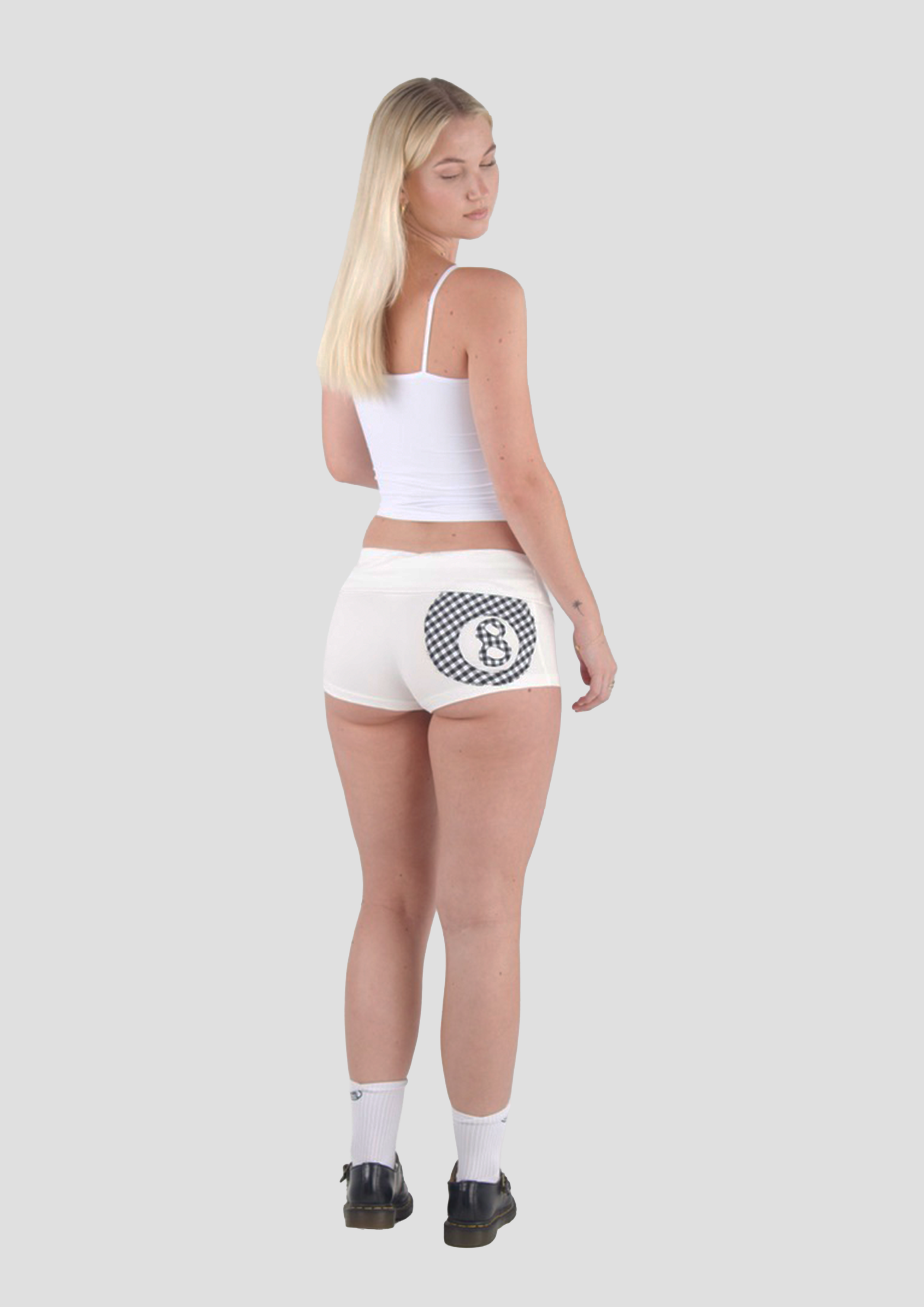8-BALL MICRO SHORTS - White