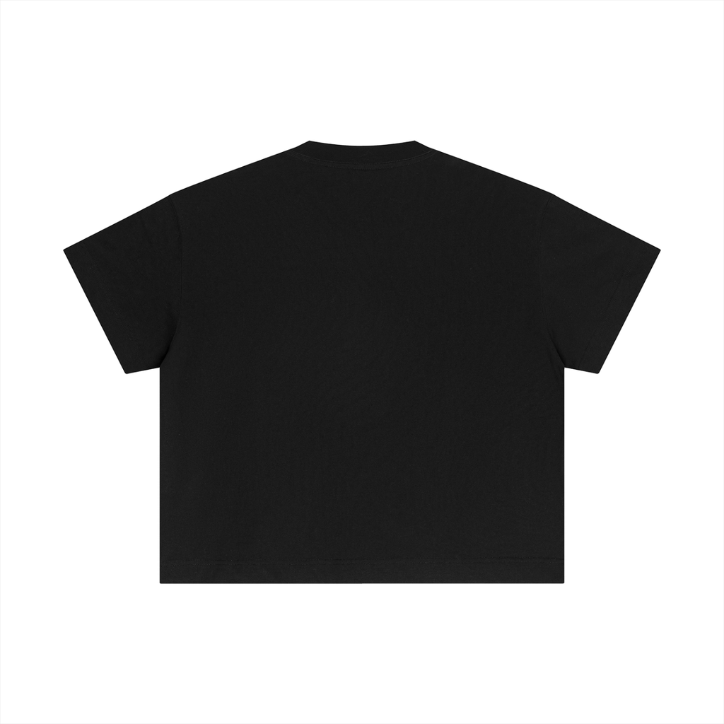 CROSS STITCH TEE BLACK