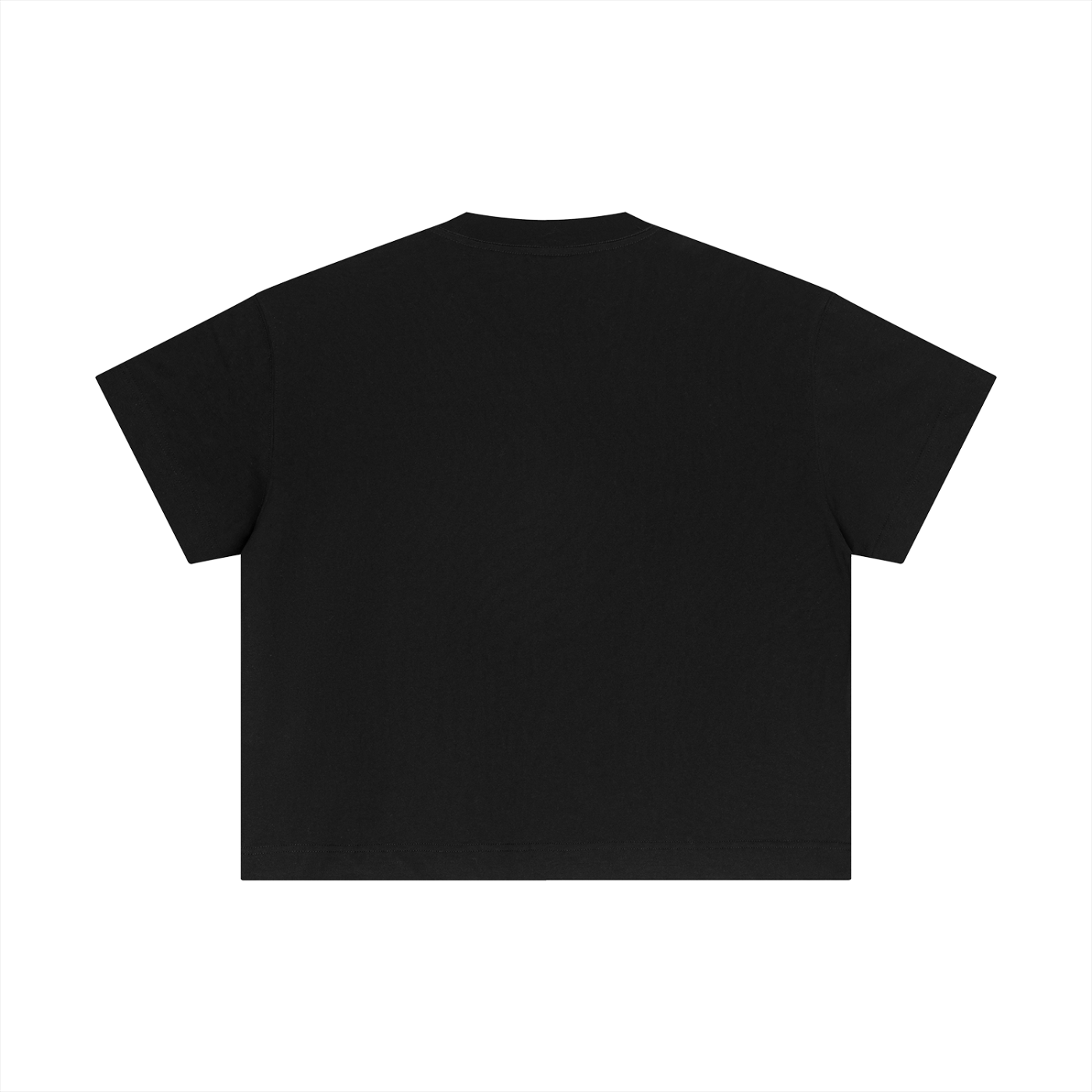 CROSS STITCH TEE BLACK