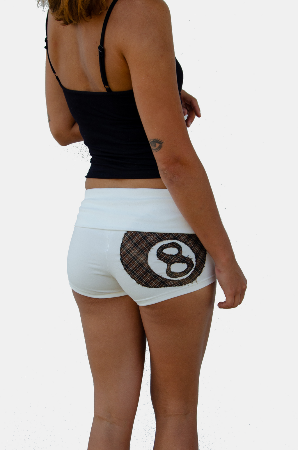 8-BALL MICRO SHORTS - White